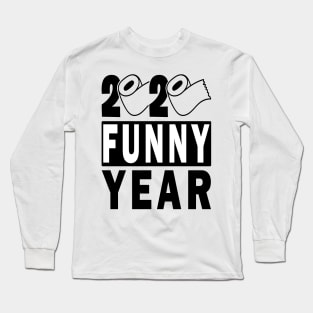 2020 Funny Year, Senior Quarantine Graduation Gift Shirt Long Sleeve T-Shirt